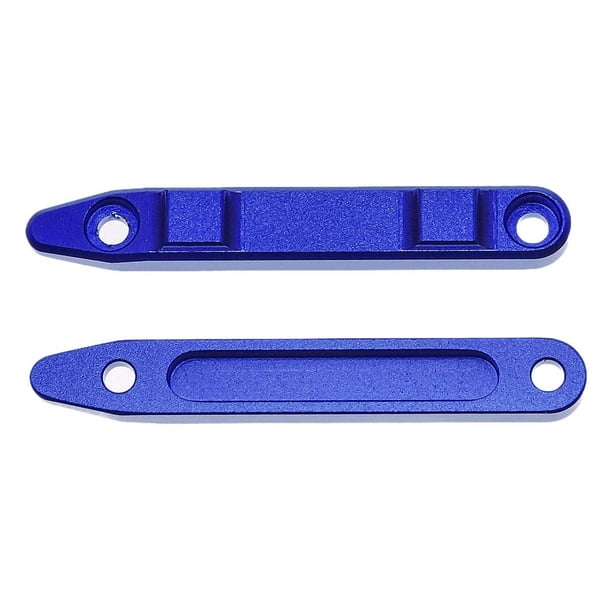 Barra de repuesto resistente para riel de techo de aleación de aluminio, accesorio para piezas de coche RC Azul