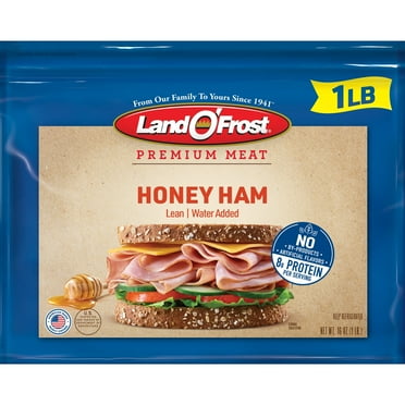 Land O' Frost Premium Meat, Sandwich Sliced Fresh Deli Lunch Meat,  Honey Ham, 1 lb
