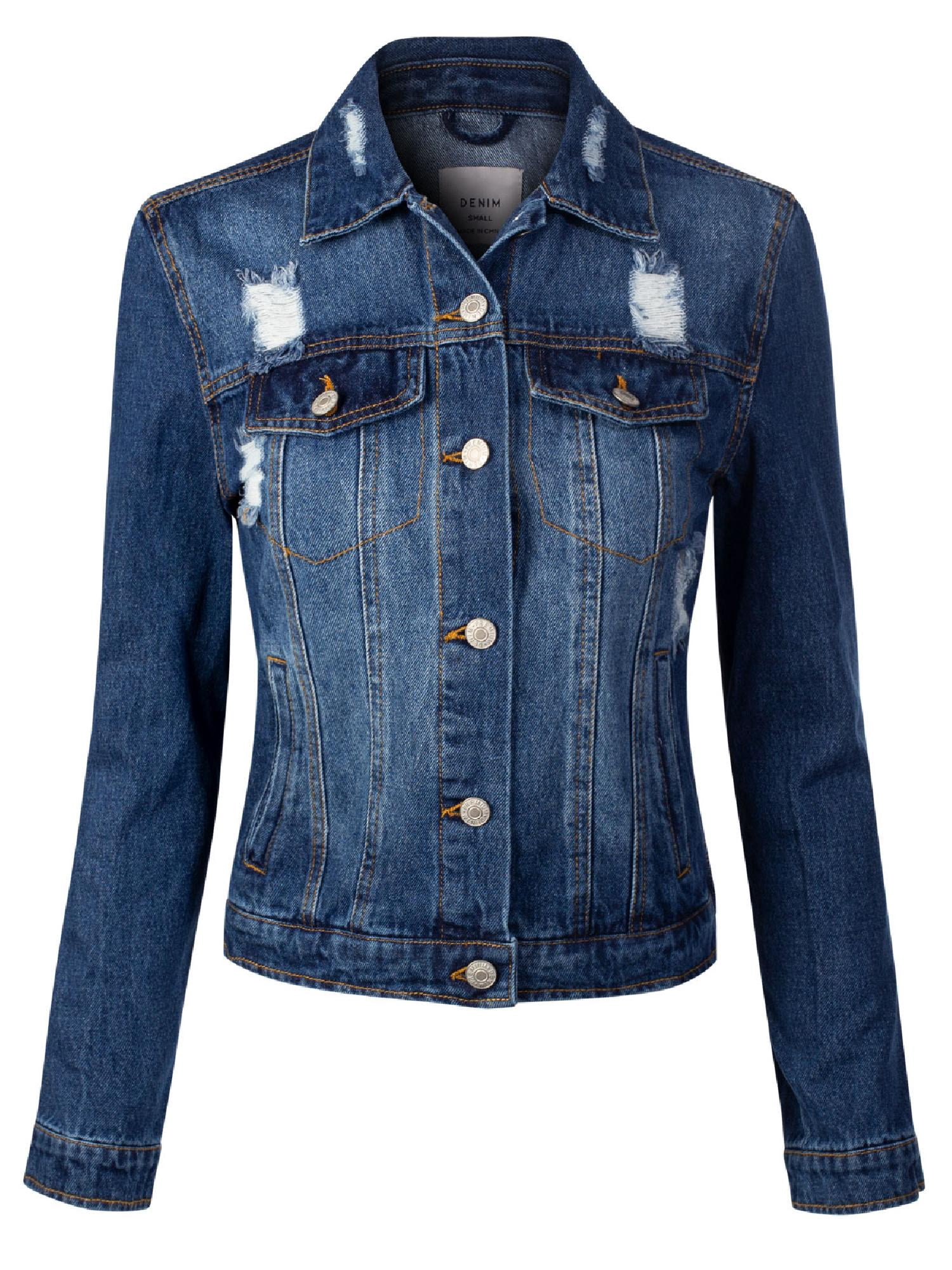 dark denim jacket womens