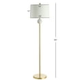 thumbnail image 5 of JONATHAN Y Vaughn 60" Modern Metal/Resin LED Floor Lamp, Brass Gold/White, JYL1093A, 5 of 8