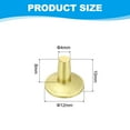 thumbnail image 2 of 12x4x8mm Studs for Clothing, 24 Sets Spikes for Clothes Studs and Spikes Leather Rivets Burrs Brass Fastener Metal Screw Posts for Leather Jacket Crafting Crafts Fabric, 2 of 6