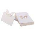 thumbnail image 1 of Tarjetas De Cumpleaños De La Mariposa De La Boda Decoración De La De Nombres Lugar 50pcs Blanco Zulema Tarjeta del lugar, 1 of 8