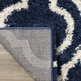 thumbnail image 3 of SAFAVIEH Hudson Louise Geometric Shag Area Rug, Navy/Ivory, 5'1" x 7'6", 3 of 3
