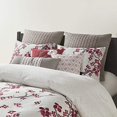 thumbnail image 3 of N Natori Coussin Carré Fleur de Cerisier, 18 par 18 Pouces, Rouge, 3 of 4