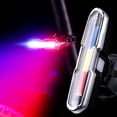 thumbnail image 1 of Bike Tail Light Bicycle Rear Lamp Changing Light LED USB Rechargeable Bike Tail Warning Lighting Tool Mountain Bike Accessories for Night Cycling, 1 of 8