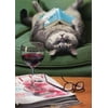 Avanti Press Upside Down Cat Reading Book Funny Mother's Day Card