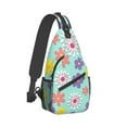 thumbnail image 2 of ZICANCN Crossbody Sling Bags for Women Men,Daisy Floral Pattern Casual Shoulder Backpacks for Hiking Daypacks, 2 of 9