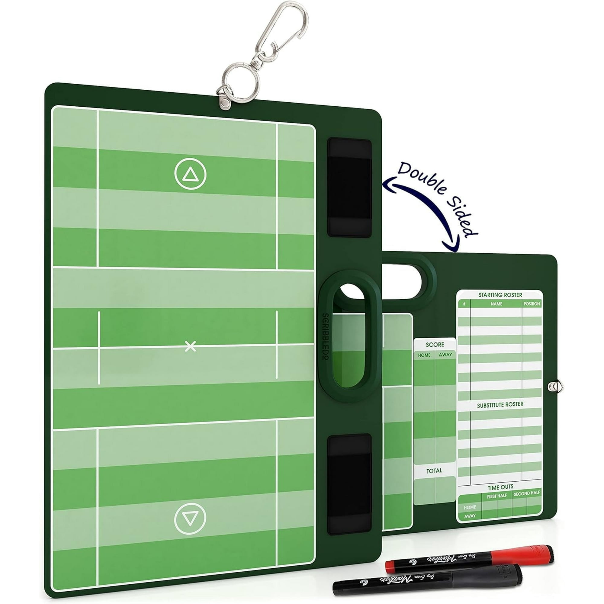 Lacrosse Dry Erase Board for Coaches 15x10.5 Inch Lacrosse Whiteboard Coaching Supplies