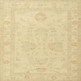 thumbnail image 1 of Ahgly Company Indoor Square Traditional Brown Gold Persian Area Rugs, 3' Square, 1 of 6