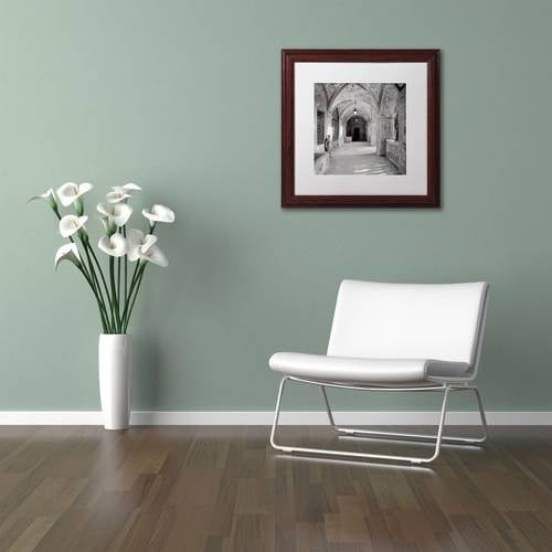 Trademark Fine Art "Padova I" Canvas Art by Alan Blaustein, White Matte, Wood Frame