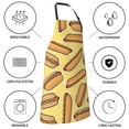 thumbnail image 5 of Kdxio Hot Dogs Apron with Pockets Adjustable Kitchen Aprons for Men Women Waterproof Aprons for Cooking,Drawing,Crafting, Baking Household Cleaning, 5 of 8