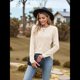 thumbnail image 4 of Blusas Elegantes e Informales de Larga para Mujer, Ropa Informal de Negocios, Suéteres Cálidos de Otoño. Albaricoque XL, 4 of 9