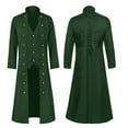 thumbnail image 2 of Mens Pirate Coat Halloween Gothic Cosplay Costume Stand Collar Renaissance Steampunk Tailcoat, 2 of 4