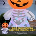 thumbnail image 5 of HOMCOM Halloween Inflatable Pumpkin with LED Lights for Garden Indoor Outdoor, 5 of 10
