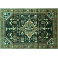thumbnail image 1 of Ahgly Company Indoor Rectangle Persian Turquoise Blue Traditional Area Rugs, 6' x 9', 1 of 4