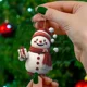 thumbnail image 3 of Adornos navideños de madera para colgar, bolas de Navidad, muñeco de nieve, manualidades para árbol de Navidad, regalos de Año Nuevo para el hogar, 3 of 5