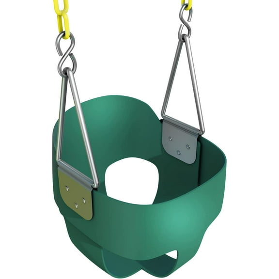 Jungle Gym Kingdom Toddler Swing - Fully Assembled - Green