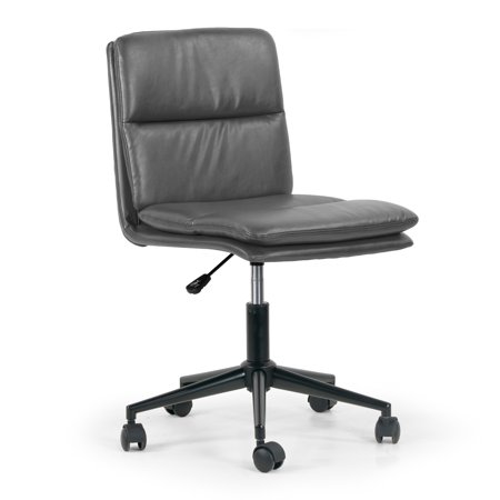 UPC: 0720310589889 | Avak Grey Faux Leather Adjustable Height Swivel Office Chair