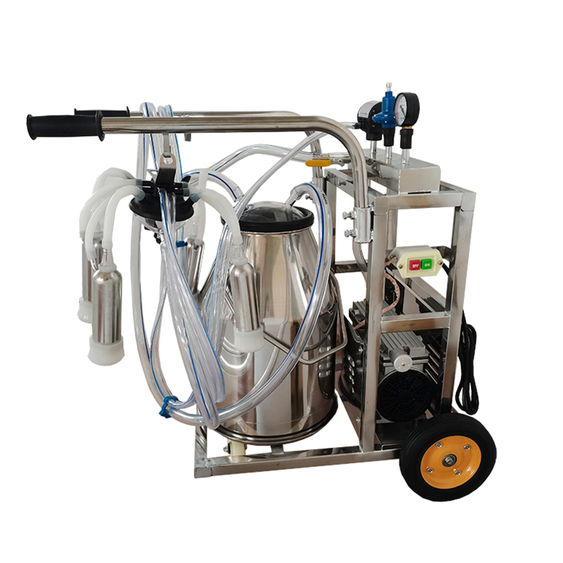 PreAsion 25L Electric Oil-free Vacuum Pump Milking Machine for Cow Goat Sheep Miking