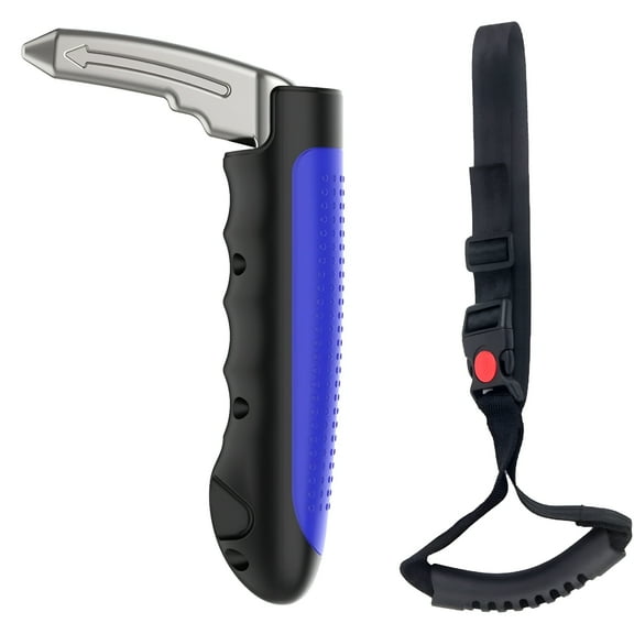 MELIVO Car Handle Heavy Duty Automotive Handle Assistance Portable Mobility Aid Auto Assist Grab Bar Vehicle Seat Transfer Handles Handicapped Accessories for Able Elderly (Blue, Nylon)