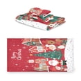 thumbnail image 2 of Three-Piece Towel Set Face Towel Towel Set Hand Towel Bath Towel Cotton Bath Towels Bath Towel Sets Hand Bath Towels Santa Claus and House Pictures, 2 of 8