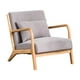 thumbnail image 4 of Sofá Individual Con Almohada, Asiento De Salón, Silla Decorativa Para Oficina, Sala De Estar, Hogar, Gris, 4 of 8