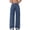 Dark Blue, variant on Women's High Waisted Denim Flared Pants Slim Fitting Butt Lifting Casual Straight Leg Jeans with Pockets Comfortable Stretchy Trousers, Black XS