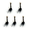 thumbnail image 1 of LOVIVER 5Pc Hand-tied Streamer Fly Animal Black Wooly Bugger-Bead Head Flies, 1 of 8