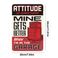 thumbnail image 2 of Placa de Metal Vintage de hierro con frase Wdftyju Rectangular 20x30cm, 2 of 9