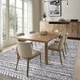 thumbnail image 2 of Hasoo Gray Rugs for Living Room Washable 10x13 Area Rugs Moroccan Style Carpet Boho Bedroom Dining Room Throw Indoor Carpet, 2 of 6