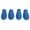 Blue, variant on WINDLAND Waterproof Puppy Rubber Booties for Pet Dogs Outdoor Dog Shoes Paw Protectors