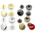 thumbnail image 3 of CRAFTME STUDIO 10 mm Silver Snap Buttons S-Spring Socket Popper Fasteners for Jacket, Bag and Canvas Closures, 50 Sets VT2, 3 of 5