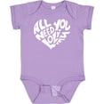 thumbnail image 3 of Inktastic All You Need is Love White Heart Shape Boys or Girls Baby Bodysuit, 3 of 5