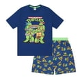 thumbnail image 1 of Teenage Mutant Ninja Turtles Mens Pyjamas Short Loungewear Retro OFFICIAL Gift, 1 of 3