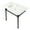 White / Matte Black, variant on Kingston Brass KVPB37227W40 Dreyfuss 37" Ceramic Console Sink with Stainless Steel Legs (4-Inch, 3-Hole), White/Matte Black