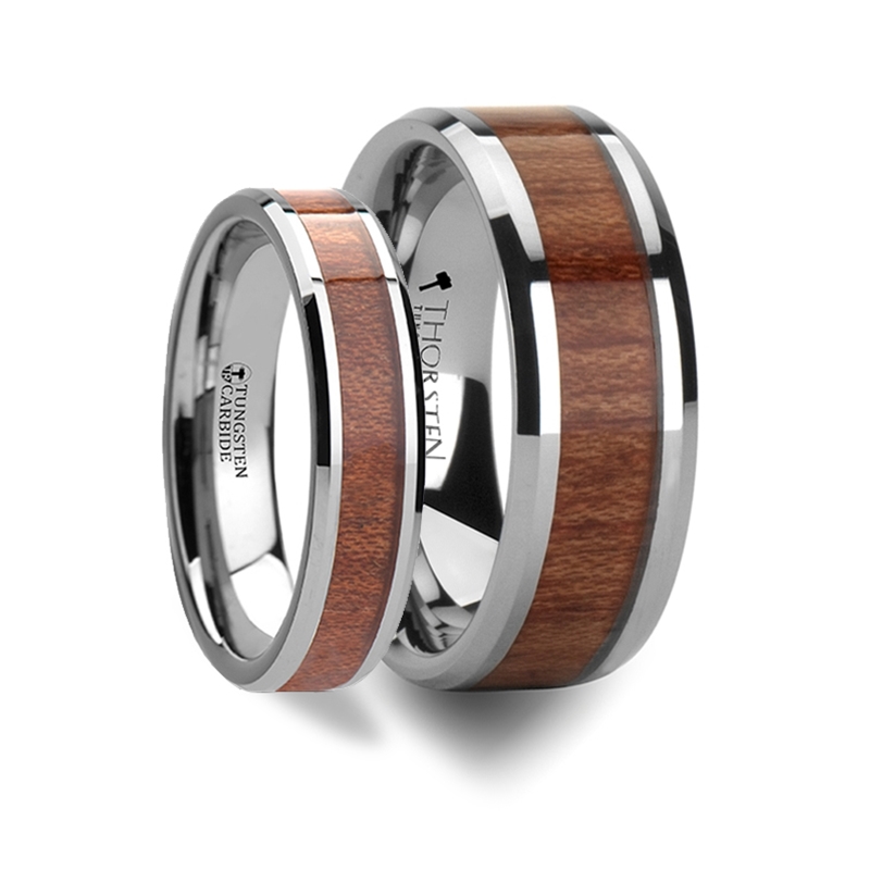 Thorsten Matching Rings Set Tungsten Wedding Band With
