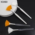 thumbnail image 6 of New Arrivals Professional Soft Facial Brushes Fan Makeup Brushes Portable Mask Brushes Cosmetic Tools Brush for Women Girls 3pcs white white, 6 of 6