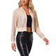 thumbnail image 4 of CHAQUETA BOMBER CORTA CON CREMALLERA Y BRILLO DE LENTEJUELAS PARA MUJERES INSPIRE CHIC TALLA XS ALBARICOQUES, 4 of 7