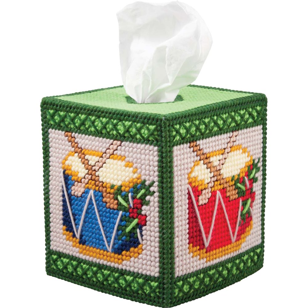 Herrschners® Little Drummer Tissue Box Cover Plastic Canvas Kit