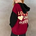 thumbnail image 4 of lnmuld 2 Piece Girls Boys Outfits Casual Outfit Set Warm Long Sleeve Hoodie Pullover and Pants Kids Sweatsuit Size:4-5 Years, 4 of 8