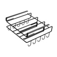 thumbnail image 2 of Los ganchos para tazas debajo de los estantes del gabinete sin orificio ahorran espacio en estantes, tablas de cortar, toallas,, 2 of 9