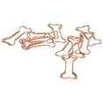 thumbnail image 1 of Shaped Paper Clips, Electroplating Process Office Clips Rose Gold  For File Classification Bone, 1 of 8