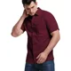 thumbnail image 2 of Camisa Cuello Mao Lino Hombre Casual Slim Fit Manga Corta, 2 of 5