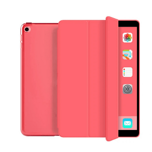 pour iPad 10.2 Inci 9 8: Modèle 2020 A2270 Étui Tablette pour iPad 10.2 Inci Tempurung Pelindung Ke-7 Penutup Bangun Otomatis C Lucky red 10.2 7th 8th 9th Gen