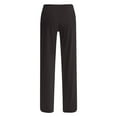 thumbnail image 5 of Women's Casual Trousers with Solid Color Design for Everyday Wear and Home Comfort Elastic High Waisted Straight Leg Pull On Trousers, 5 of 5