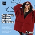 thumbnail image 3 of Manta portátil THE COMFY Teddy Bear con cremallera completa y capucha, 3 of 8