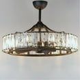 thumbnail image 3 of 32.75 Inch 32W 8 Led Wifi-Enabled Fandelight-Black Finish Maxim Lighting 61018Bk, 3 of 9