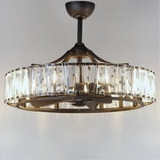 32.75 Inch 32W 8 Led Wifi-Enabled Fandelight-Black Finish Maxim Lighting 61018Bk