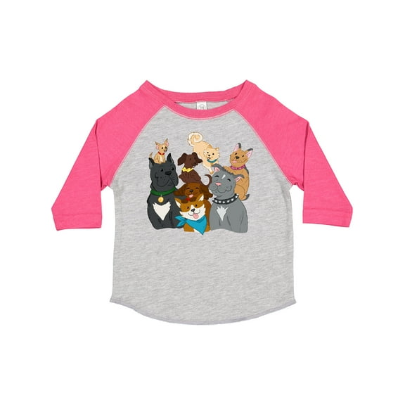 Inktastic Happy Dog Family Boys or Girls Toddler T-Shirt