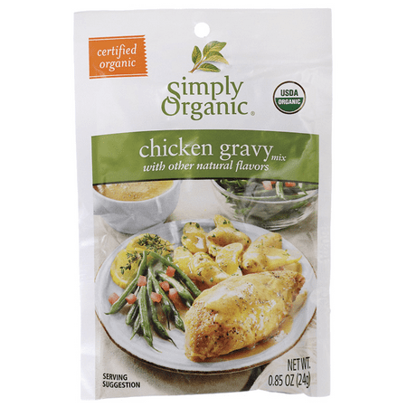 Simply Organic Roasted Chicken Gravy Mix, 0.85 Oz